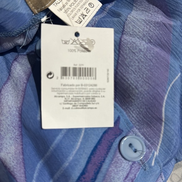 Lightweight Housecoat 2x In Extenso buttons pockets Granny Robe Coverup XXL Blue - Picture 3 of 10